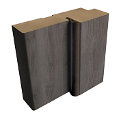 Деталь короба прямая EcoTex 70х26х2070 ясень дымчатый с уплотнителем 